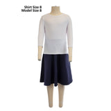Girls Basic Shirt 3/4 Sleeve Shell - Kidichic
