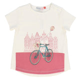 Girls Bicycle Print Shirt - Kidichic