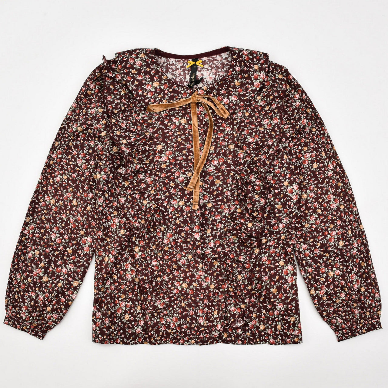 Girls Camden Floral Collar Top - Kidichic