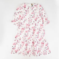 Thumbnail for Girls Cherry Blossom Ruffle Dress - Kidichic