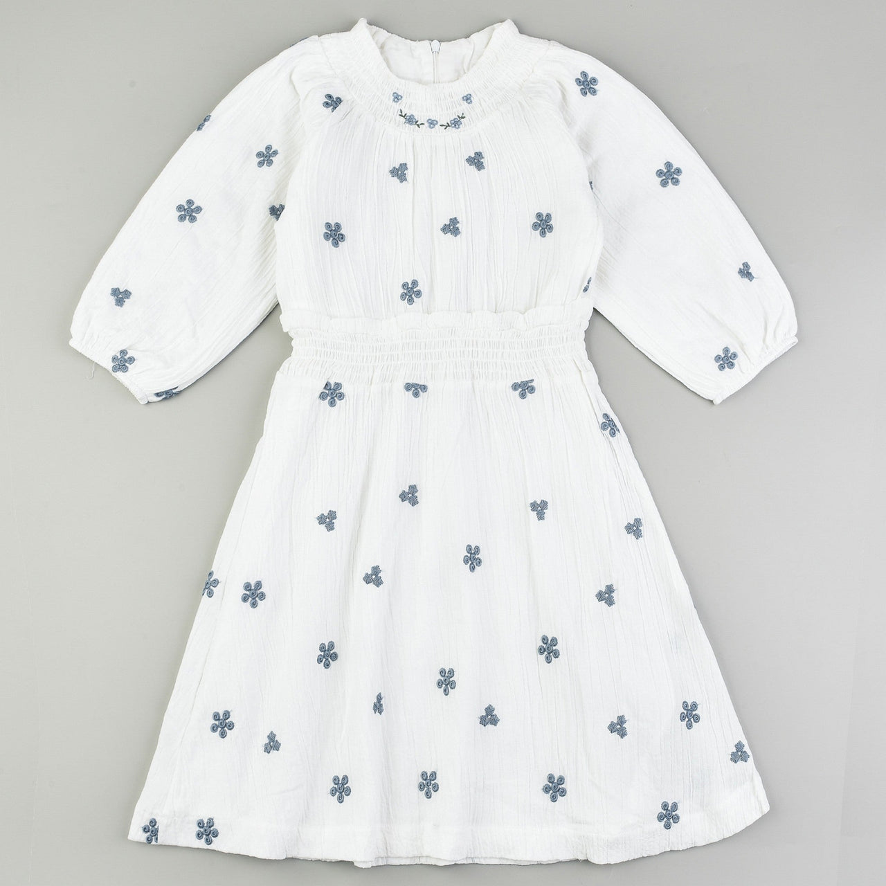 Girls Daisy Smock Waist Dress - Kidichic