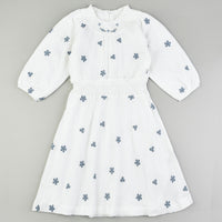 Thumbnail for Girls Daisy Smock Waist Dress - Kidichic