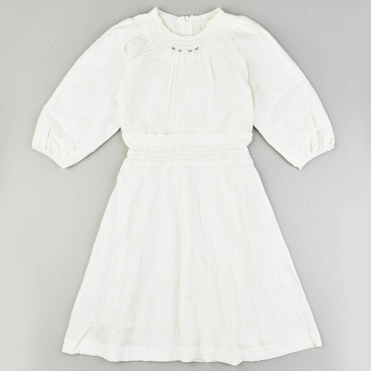 Girls Daisy Smock Waist Dress - Kidichic