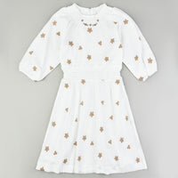 Thumbnail for Girls Daisy Smock Waist Dress - Kidichic