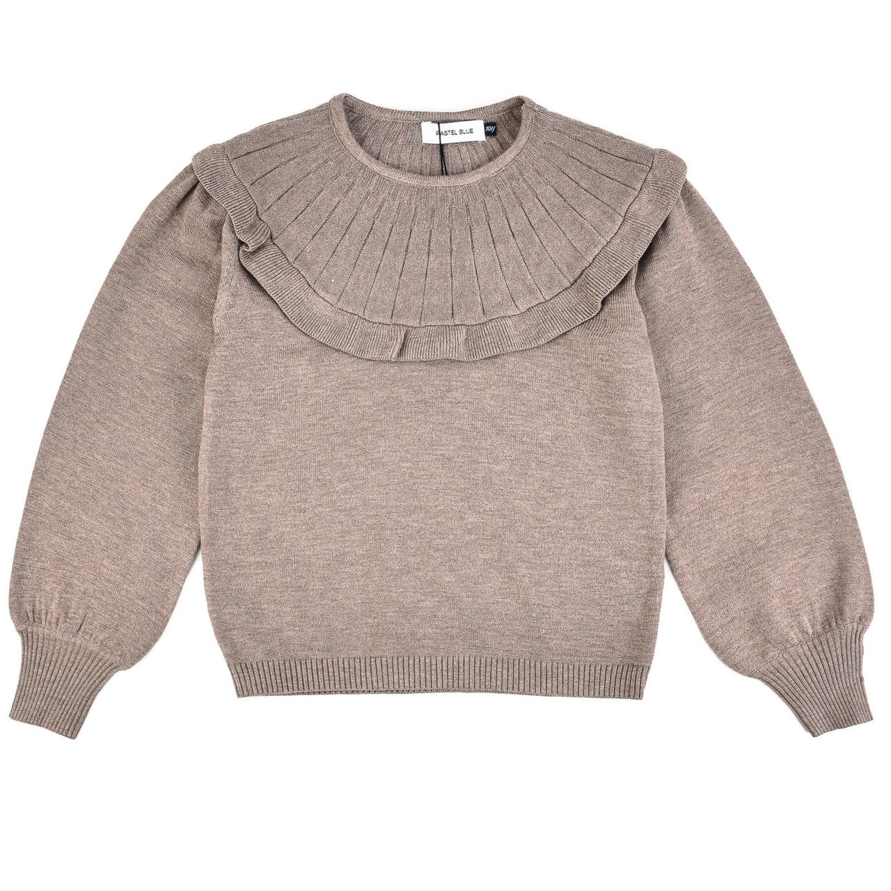 Girls Knit Collar Sweater - Kidichic