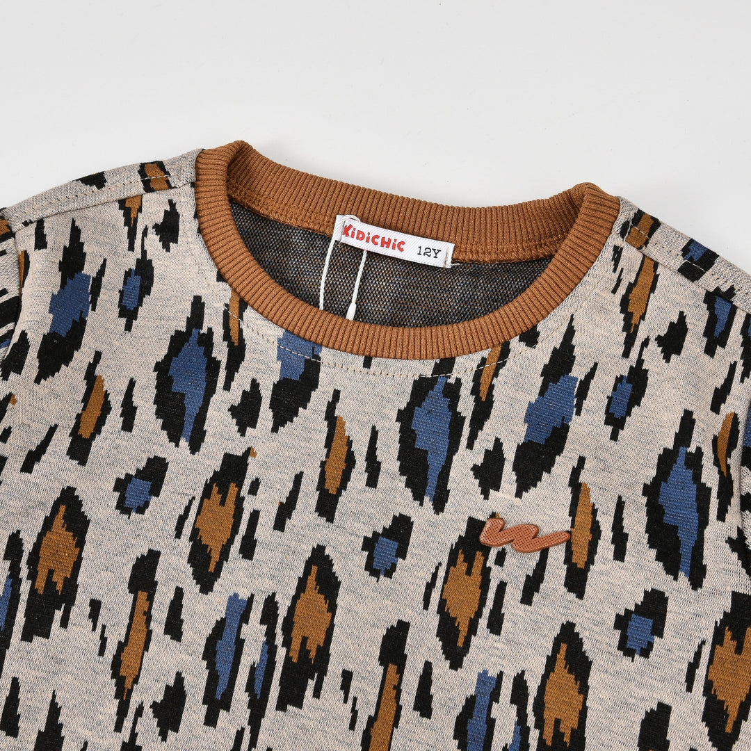 Girls Leopard Print Shirt - Kidichic