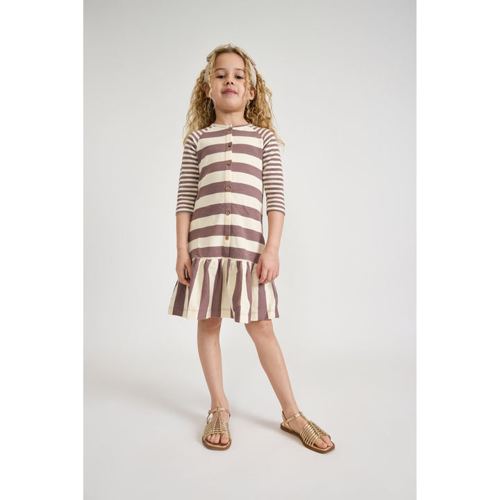 Girls Multi Stripes Day Dress - Kidichic