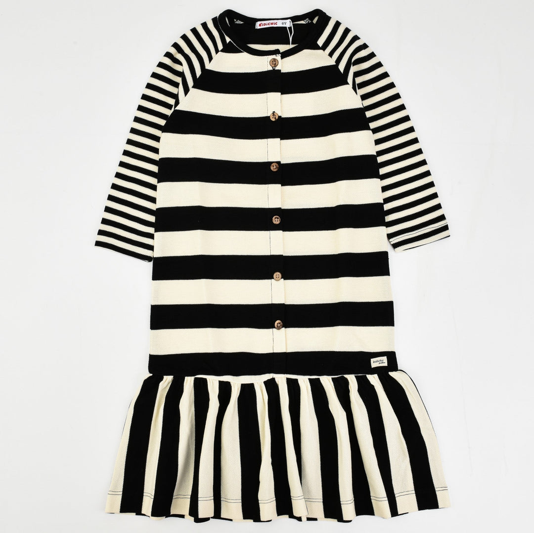 Girls Multi Stripes Day Dress - Kidichic