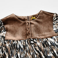 Thumbnail for Girls Safari Chiffon Dress - Kidichic