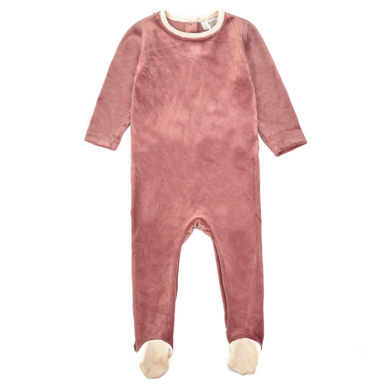 Hadas Rib Velour Footie - Kidichic