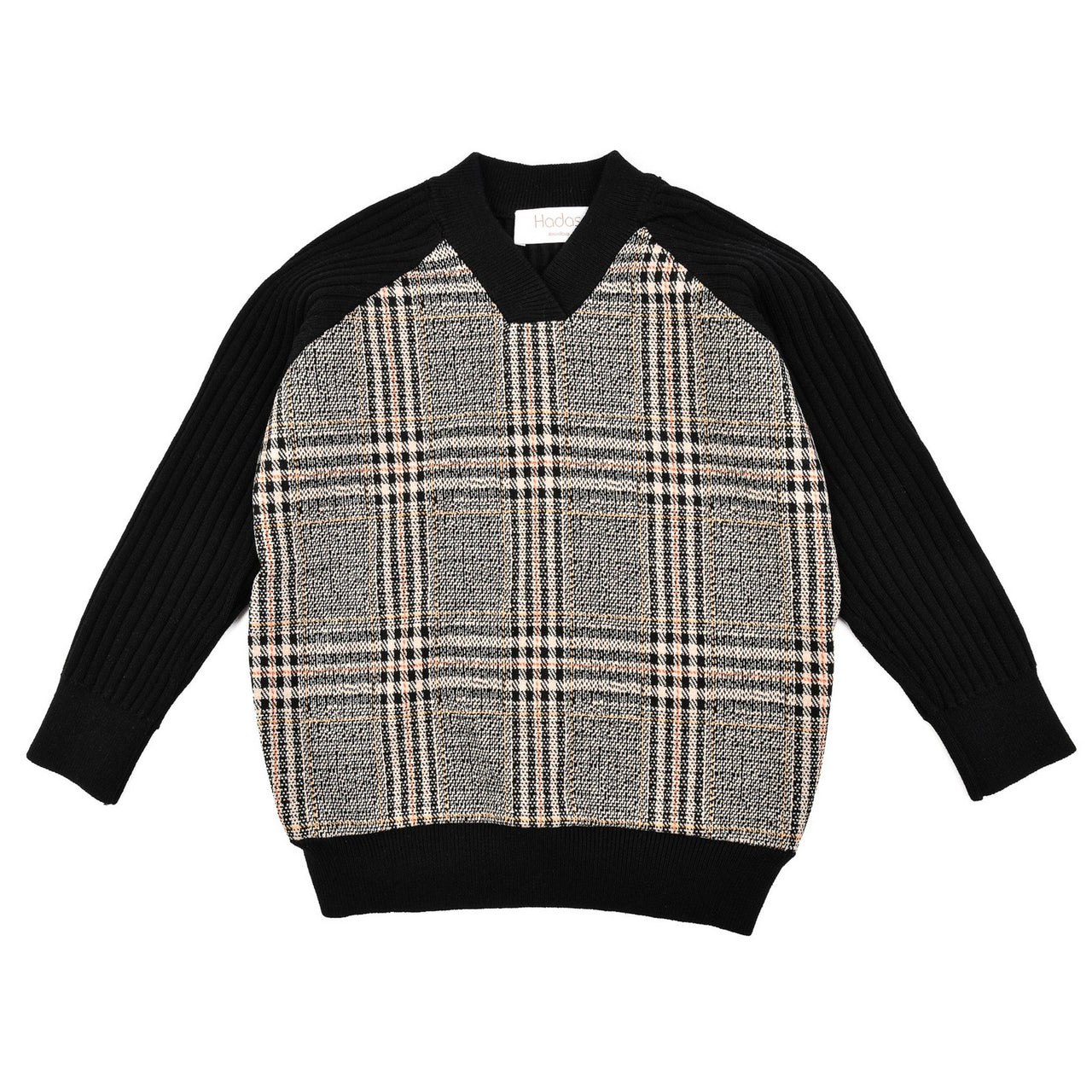 Hadas Soft Checkered Sweater - Kidichic