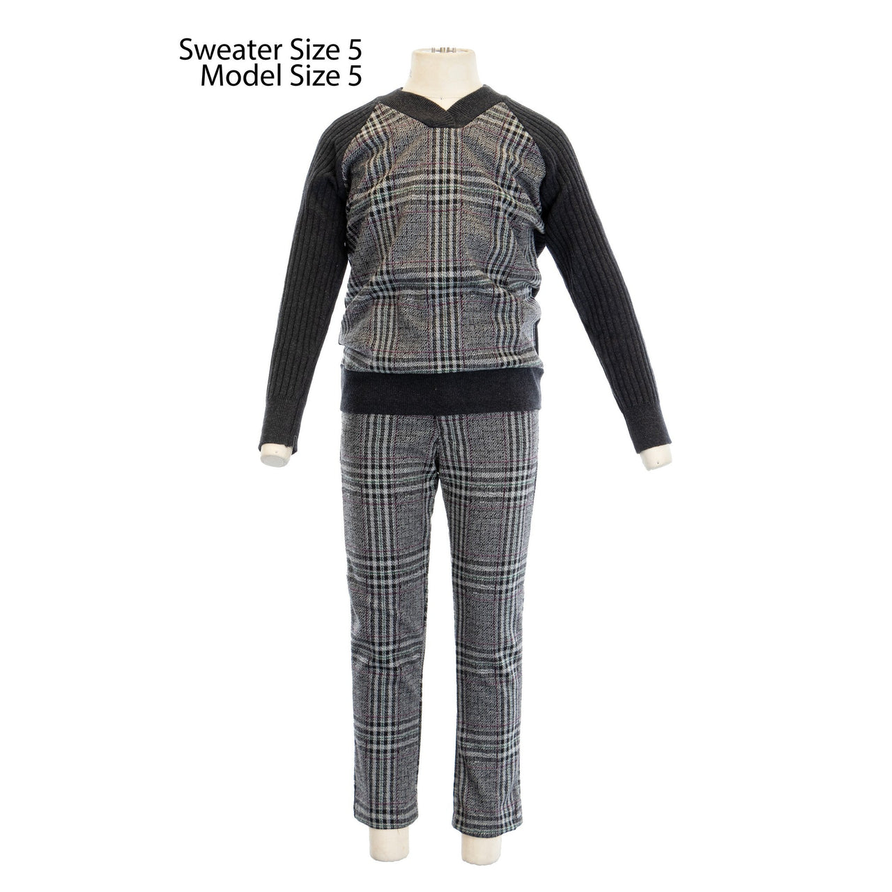 Hadas Soft Checkered Sweater - Kidichic
