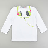 Headphone Print Tshirt - Kidichic