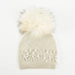 Knit Hat With Pearls - Kidichic