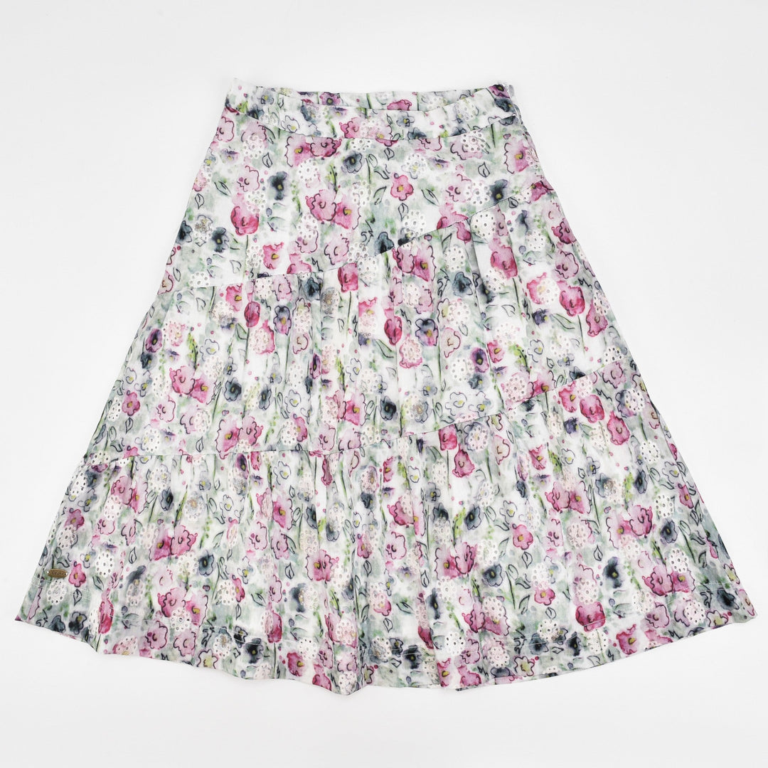 Lace Floral Skirt - Kidichic