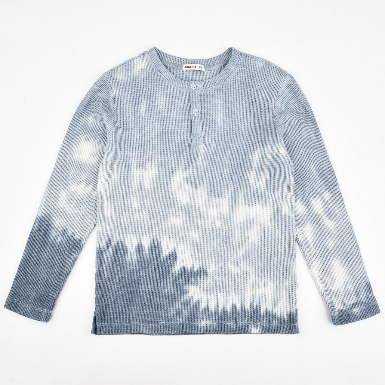 L.S Waffle Tie Dye Top - Kidichic