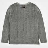Melange Boy Ribbed Button Sweater - Kidichic