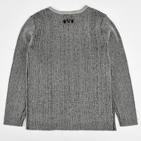 Thumbnail for Melange Boy Ribbed Button Sweater - Kidichic