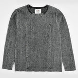 Melange Boy Ribbed Button Sweater - Kidichic
