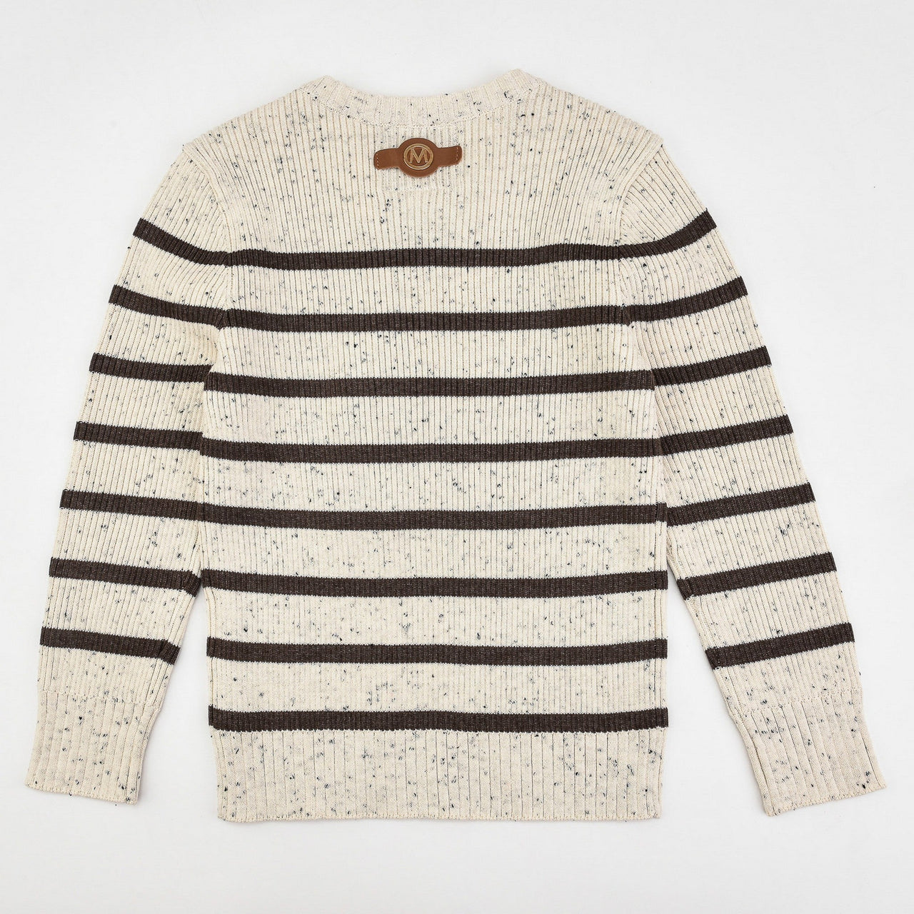 Melange Boys Striped Rib Knit Sweater - Kidichic