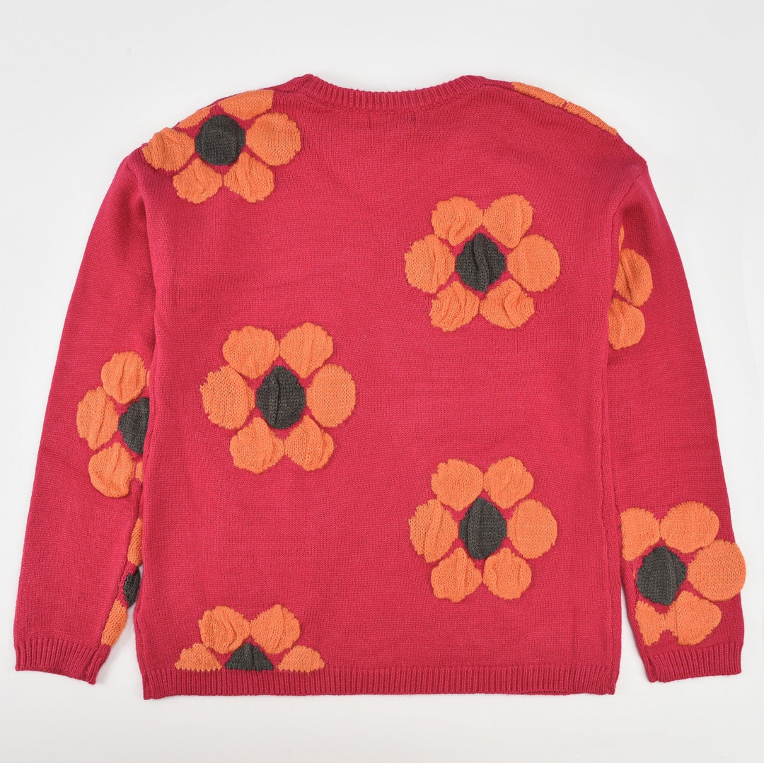 Melange Daisy Winter Sweater - Kidichic