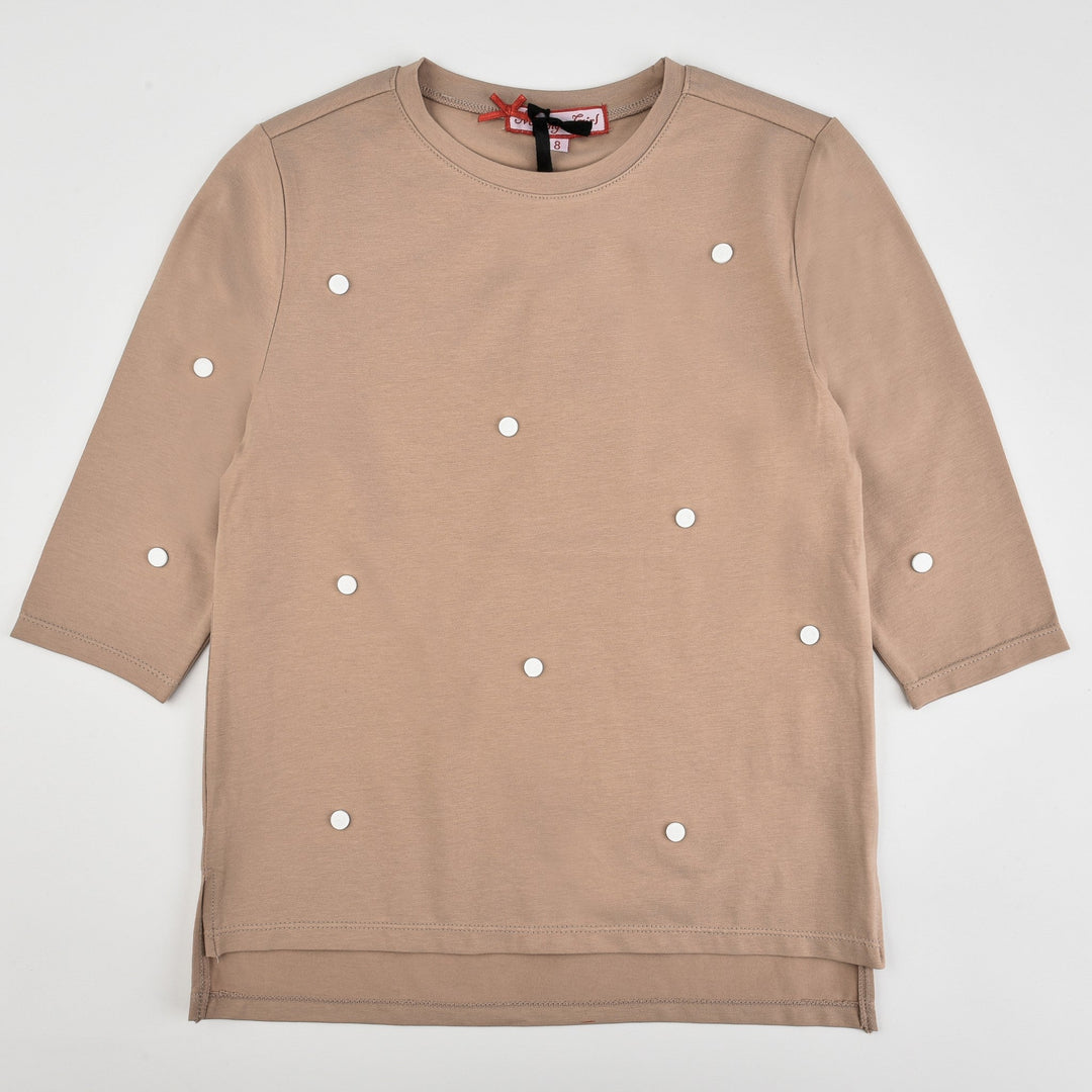 Melange Dots Girls Shirt - Kidichic