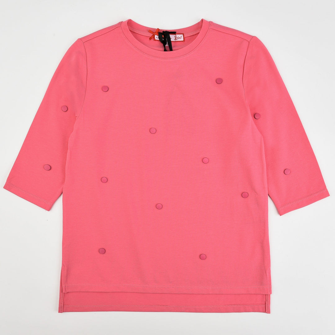 Melange Dots Girls Shirt - Kidichic