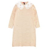 Melange Knit Pearl Dress - Kidichic