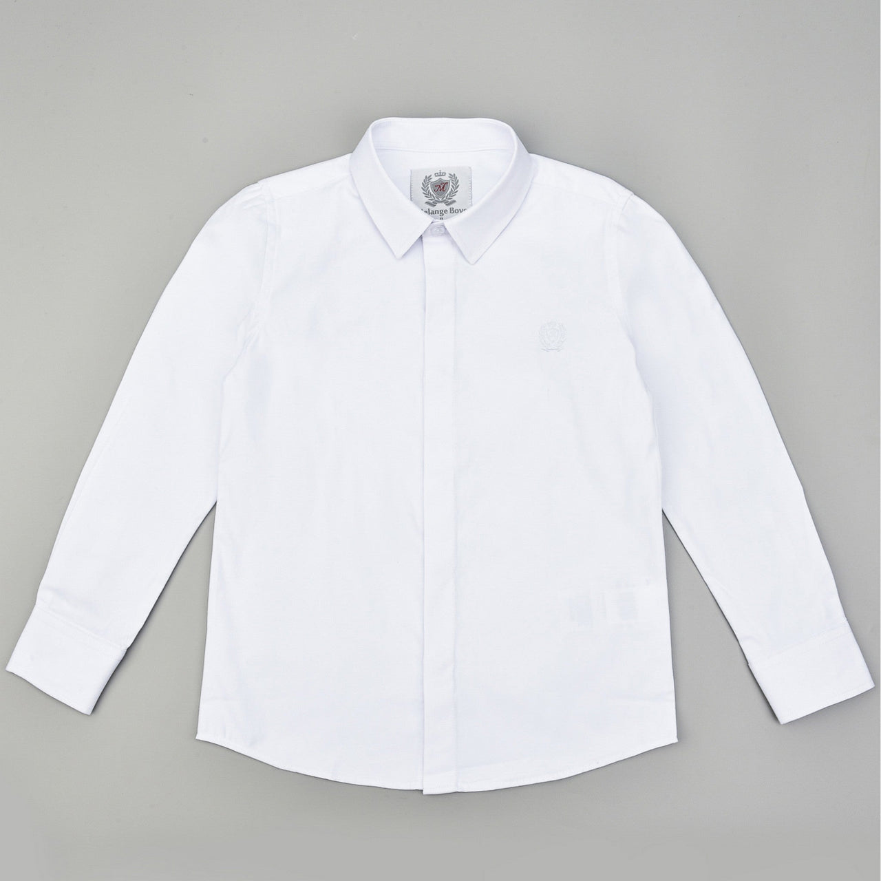 Melange L.S Collar Dress Shirt - Kidichic