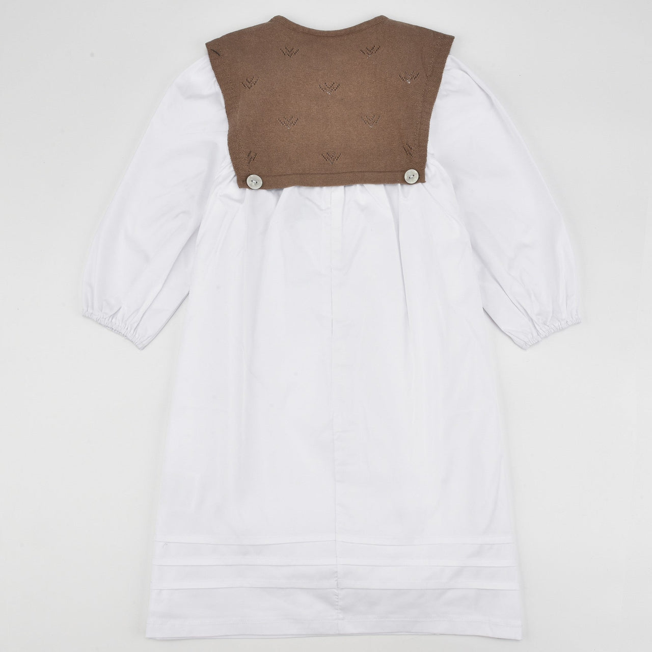 Melange Sailor Collar Dress - Kidichic