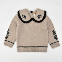 Thumbnail for Mohair Baby Flower Sweater - Kidichic