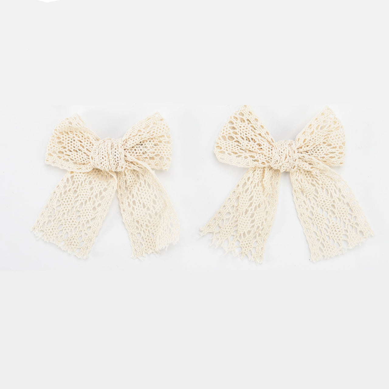 Nana 2 PK Lace Bow Clip - Kidichic