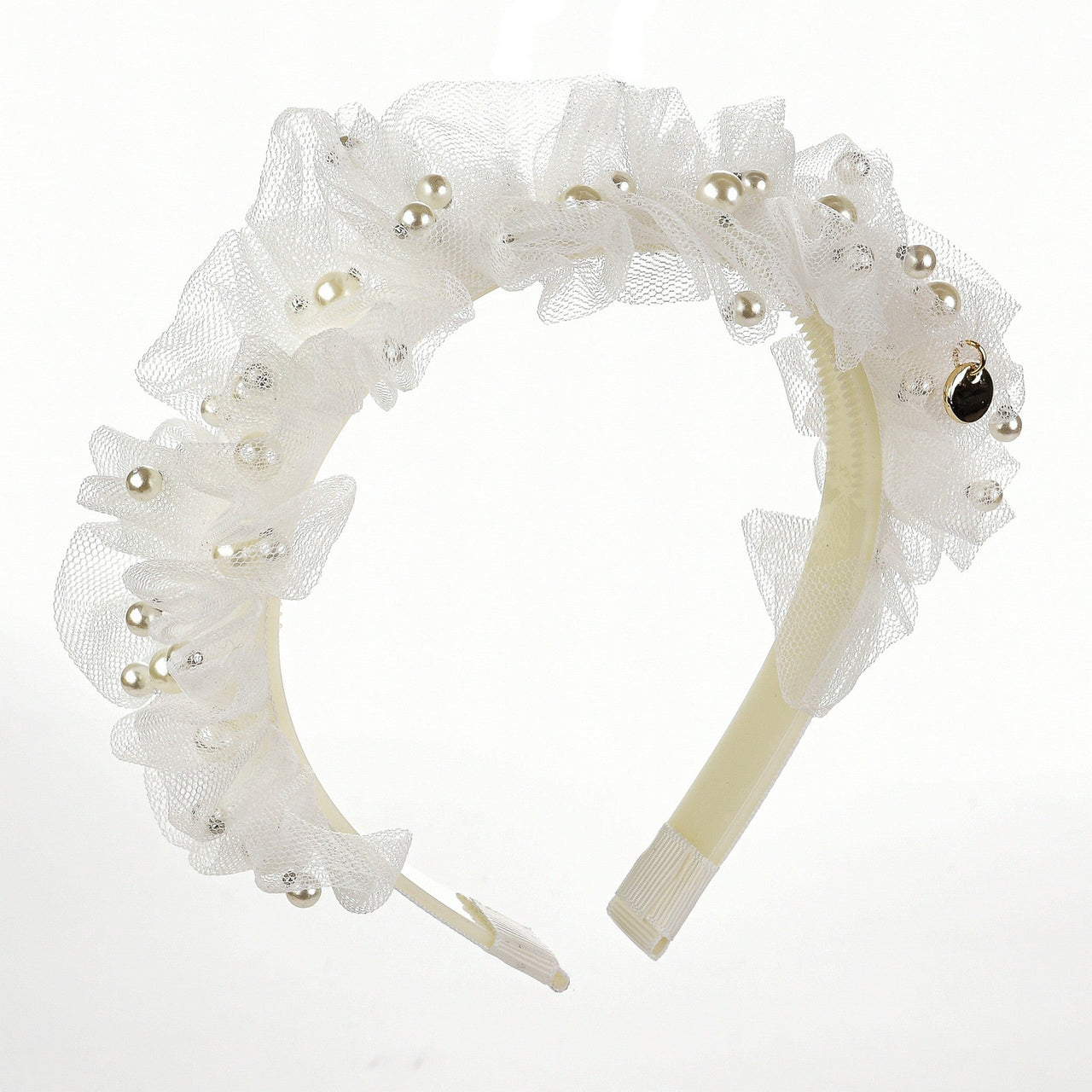 Nana Pearl Tulle Headband - Kidichic