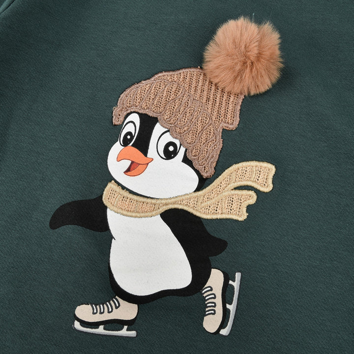 Penguin On Skates Baby Top - Kidichic