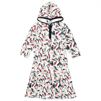 Rib Print SS Dress - Kidichic