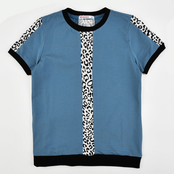 Shirt With Leopard Stripe - Kidichic