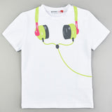 S.S Headphone Print Tshirt - Kidichic