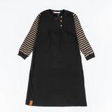 Striped Sleeves Nightgown - Kidichic