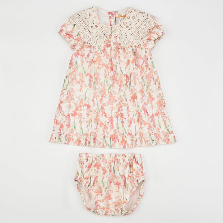 Toddler Blossom Collar Dress - Kidichic